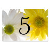 Tischnummern Gelb und Weiß (Vorderseite)