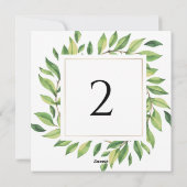 Tischnummern Grüngrenze (Rückseite)