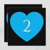 Tischnummern Herzgrenze (Vorne/Hinten)