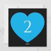 Tischnummern Herzgrenze (Rückseite)