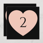 Tischnummern Herzgrenze (Vorne/Hinten)