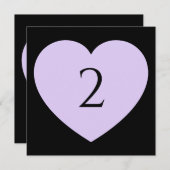 Tischnummern Herzgrenze (Vorne/Hinten)