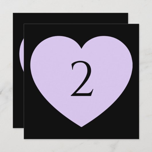 Tischnummern Herzgrenze (Vorne/Hinten)