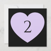 Tischnummern Herzgrenze (Vorderseite)