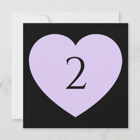 Tischnummern Herzgrenze (Vorderseite)