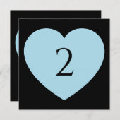 Tischnummern Herzgrenze (Vorne/Hinten)