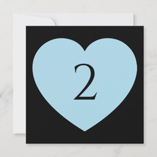 Tischnummern Herzgrenze (Vorderseite)