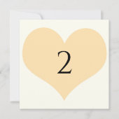 Tischnummern Herzgrenze (Vorderseite)