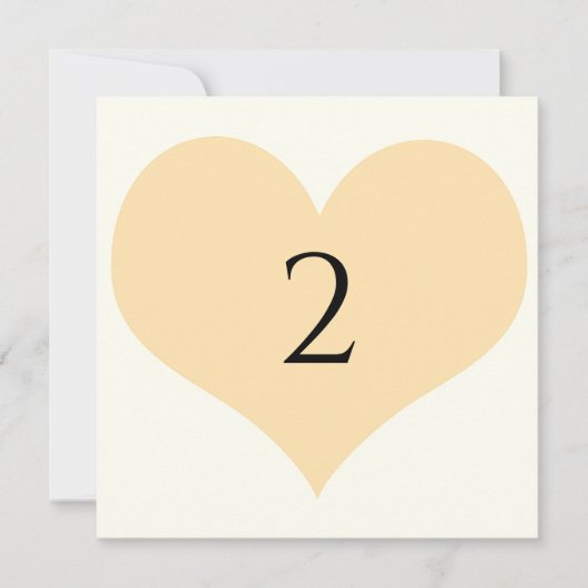 Tischnummern Herzgrenze (Vorderseite)