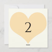 Tischnummern Herzgrenze (Rückseite)