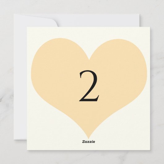 Tischnummern Herzgrenze (Rückseite)