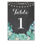 Tischnummern Hochzeit wild lebende Blume Rustikale (Rückseite)
