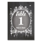 Tischnummern Hochzeiten von Halloween-Karten (Vorderseite)