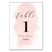 Tischnummern Hochzeitscreme (Rückseite)