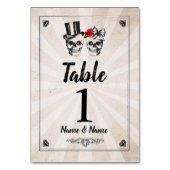 Tischnummern Hochzeitsschnecken Rustikale Karten P (Vorderseite)