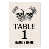 Tischnummern Hochzeitsschnecken Rustikale Karten P (Vorderseite)