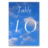 Tischnummern im Luftraum (Rückseite)