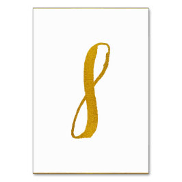 Tischnummern - Lässige Pinselschrift - Typografie 