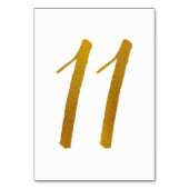 Tischnummern - Lässige Pinselschrift Typografie -1 (Rückseite)