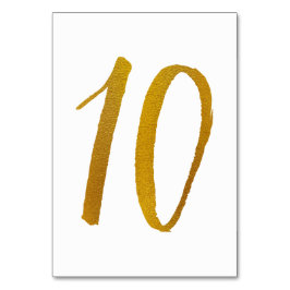 Tischnummern - Lässige Pinselschrift Typografie -1