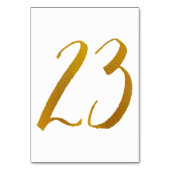 Tischnummern - Lässige Pinselschrift Typografie -2 (Vorderseite)