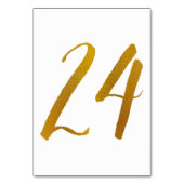 Tischnummern - Lässige Pinselschrift Typografie -2 (Rückseite)