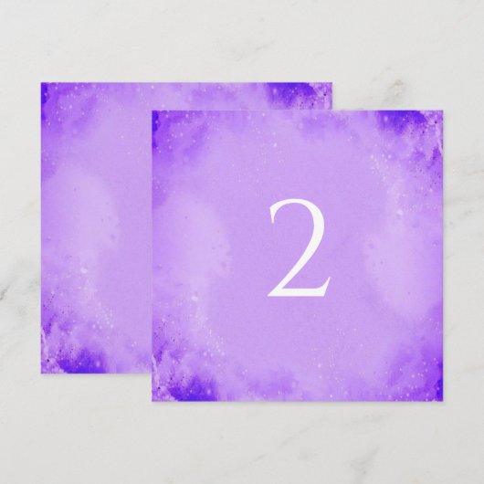 Tischnummern lila (Vorne/Hinten)
