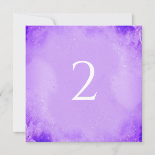 Tischnummern lila (Vorderseite)