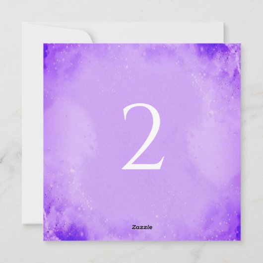 Tischnummern lila (Rückseite)