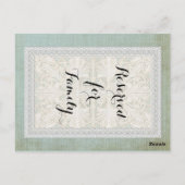 Tischnummern Rustikale Spitzen mit alter Vintager  (Rückseite)