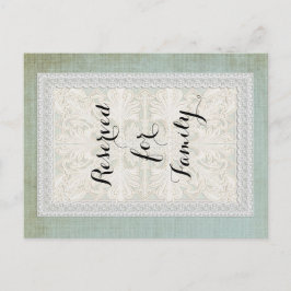 Tischnummern Rustikale Spitzen mit alter Vintager