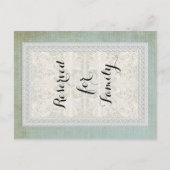 Tischnummern Rustikale Spitzen mit alter Vintager  (Vorderseite)