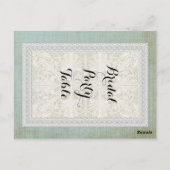 Tischnummern Rustikale Spitzen mit alter Vintager (Rückseite)