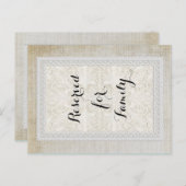 Tischnummern Rustikale Spitzen mit alter Vintager  (Vorne/Hinten)