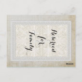 Tischnummern Rustikale Spitzen mit alter Vintager  (Rückseite)