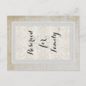 Tischnummern Rustikale Spitzen mit alter Vintager (Vorderseite)