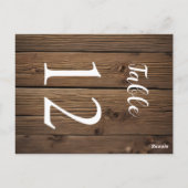 Tischnummern Rustikaler Stall (Rückseite)