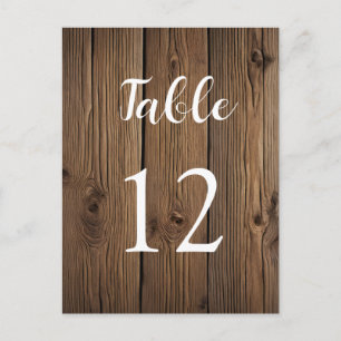 Tischnummern Rustikaler Stall