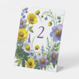 Tischnummern Sockelschild