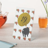 Tischnummern Sockelschild (In SItu)