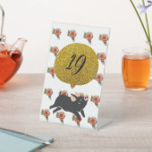 Tischnummern Sockelschild (In SItu)