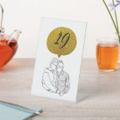 Tischnummern Sockelschild (In SItu)