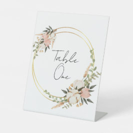 Tischnummern Sockelschild