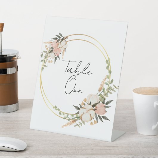 Tischnummern Sockelschild (In SItu)