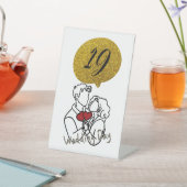 Tischnummern Sockelschild (In SItu)