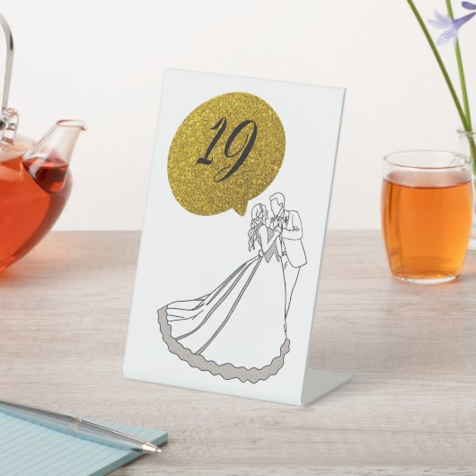 Tischnummern Sockelschild (In SItu)