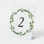 Tischnummern Sockelschild (Vorderseite)