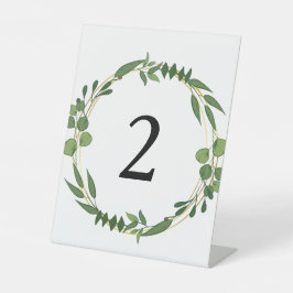 Tischnummern Sockelschild