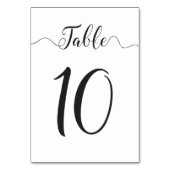 Tischnummern Tabelle 10 (Vorderseite)