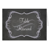 Tischnummern - Tafel-typografischer Blatt-Strudel (Vorderseite (Horizontal))